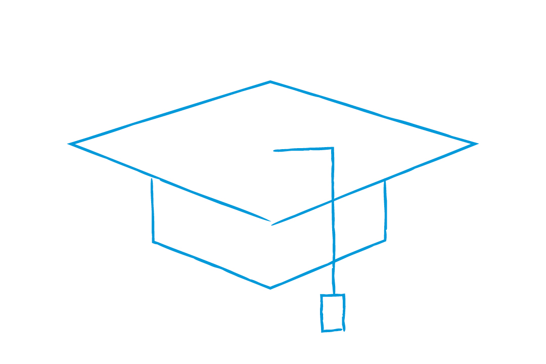 graphic of graduation cap