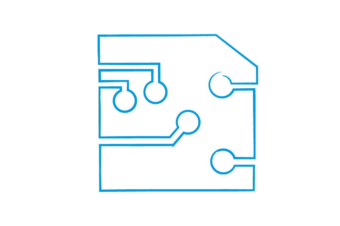 graphic of microchip