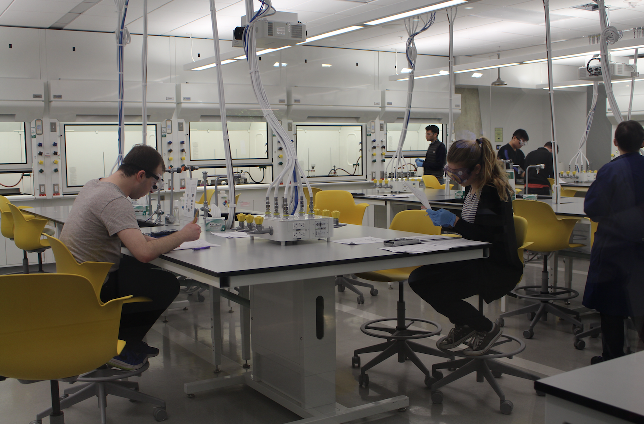 Students in a lab