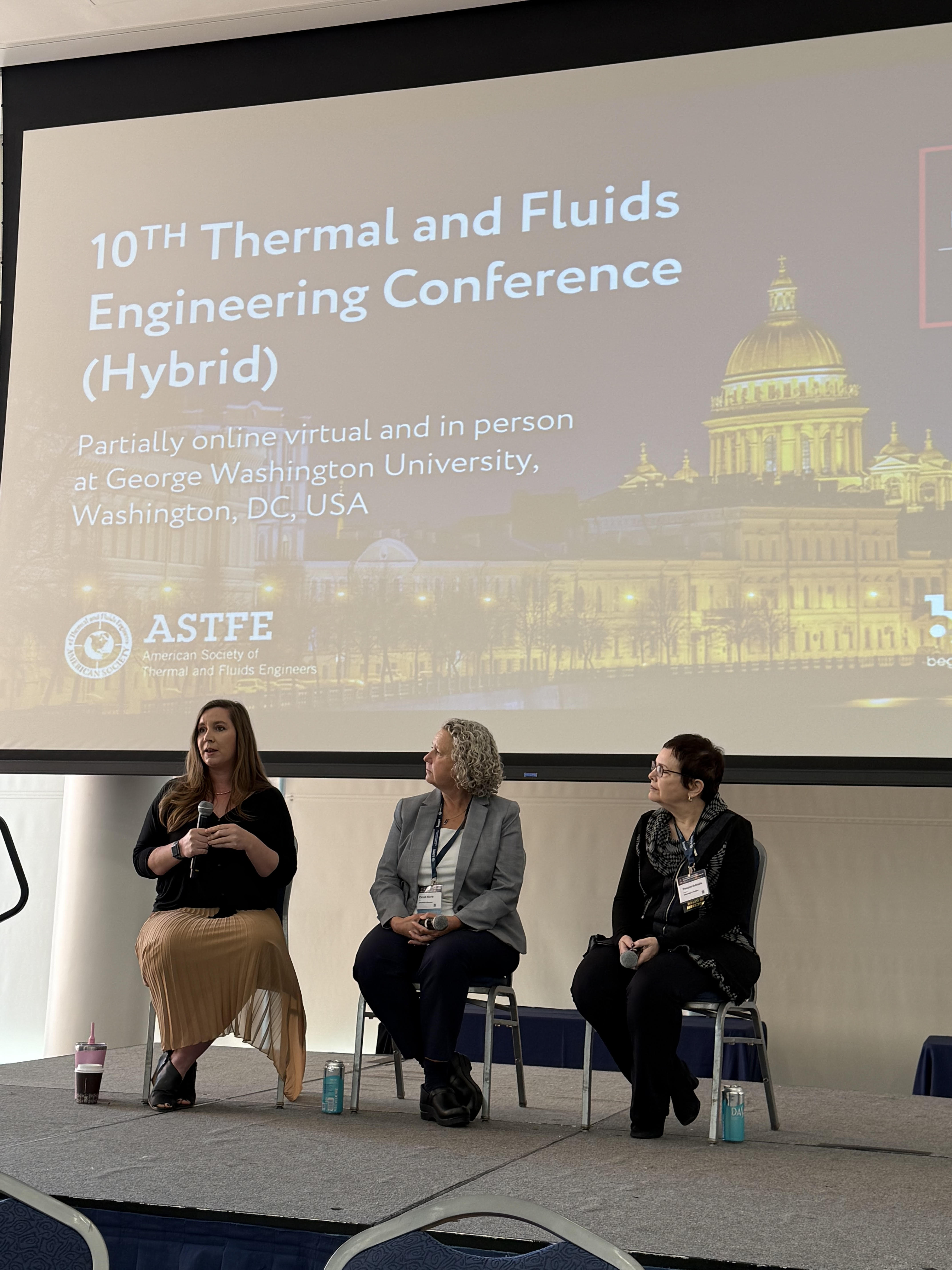 Drs. Leftwich and Norris join Dr. Leslie M. Phinney on the panel "How to Recruit and Retain a Diverse Workforce in Thermal and Fluids Engineering."