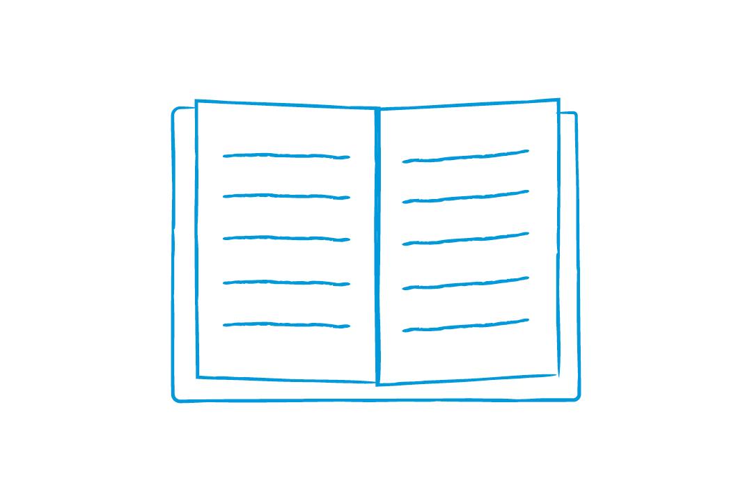 graphic of open book