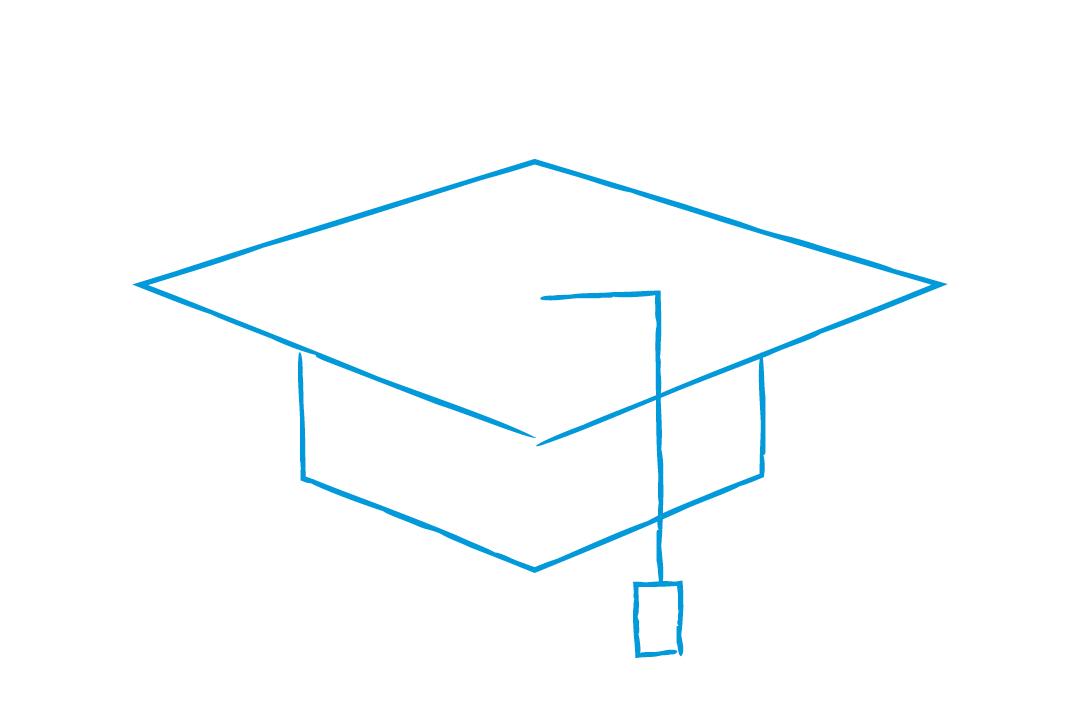 graphic of graduation cap