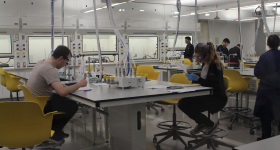 Students in a lab