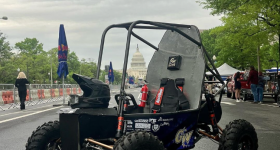 GW Baja's vehicle on Pennsylvania Avenue