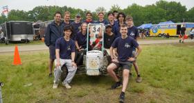 GW Baja Team photo with 2025 car